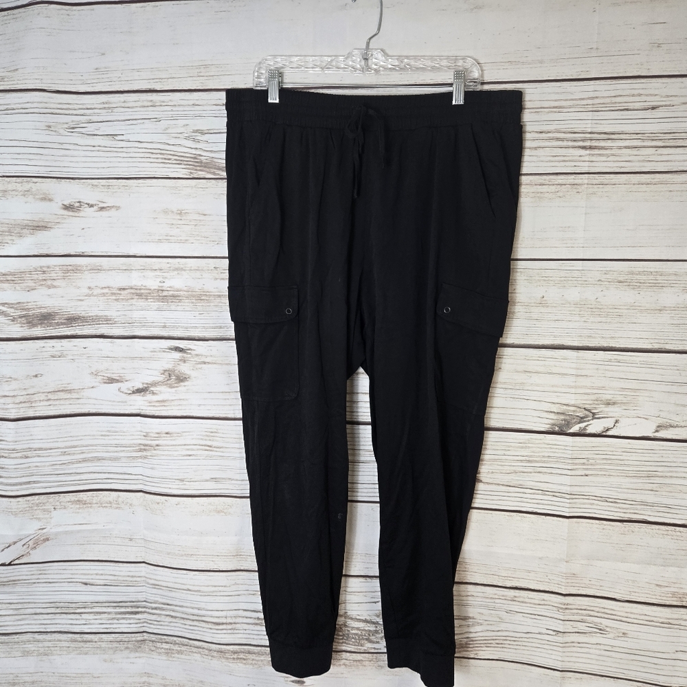 Torrid Relaxed Fit Jogger Stretch Challis Cargo Pocket Size 2X - Picture 4 of 7